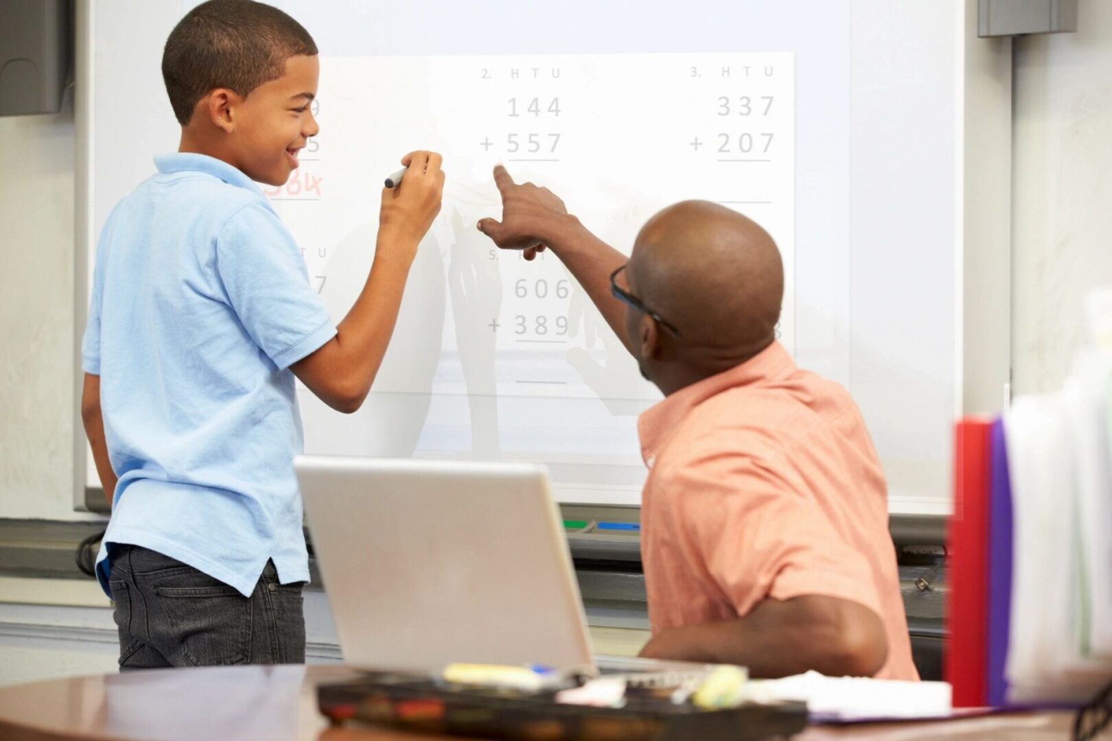 Students with a Teacher